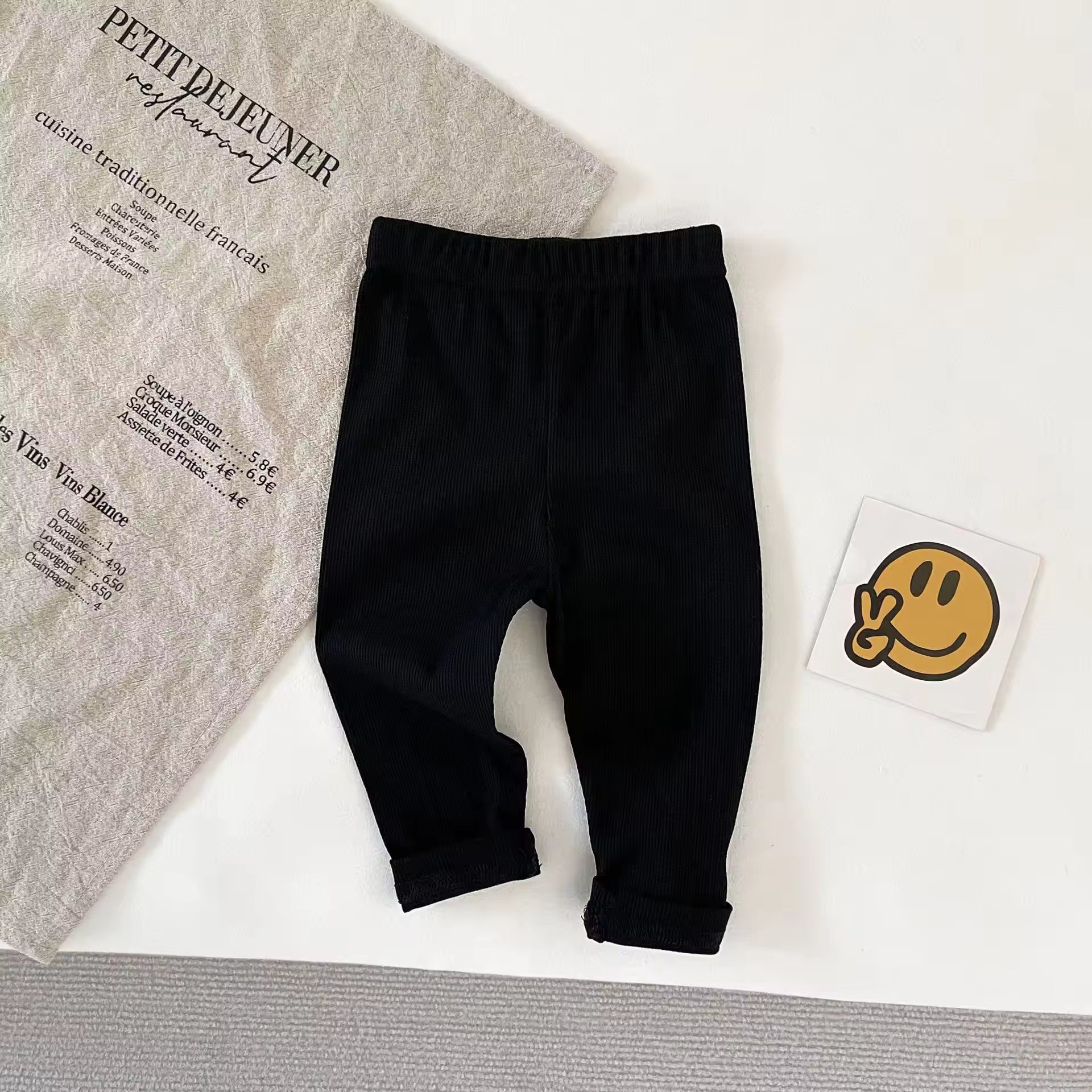 Soft Ribbed Cotton Baby Pants (Single)