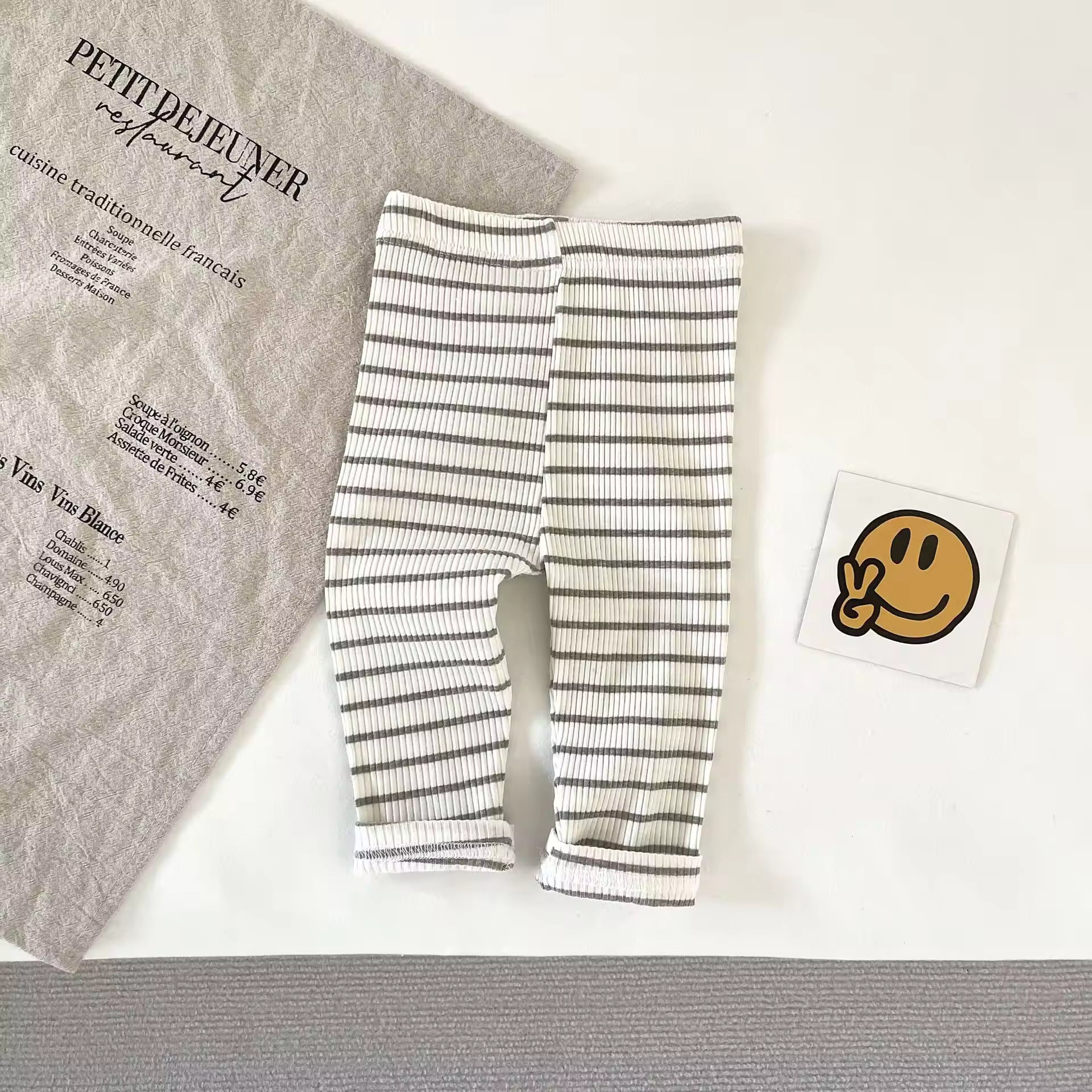 Soft Ribbed Cotton Baby Pants (Single)