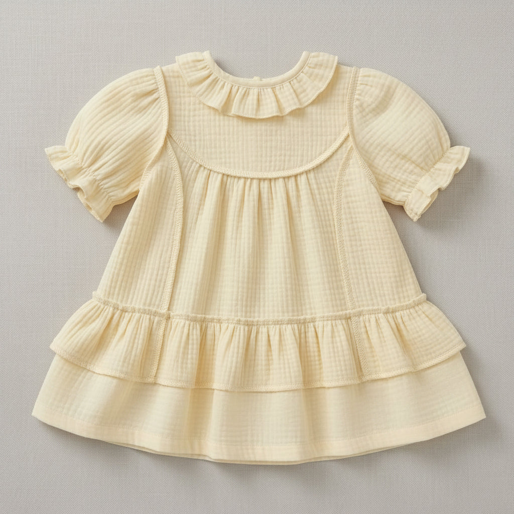 Pure Linen Baby Dress