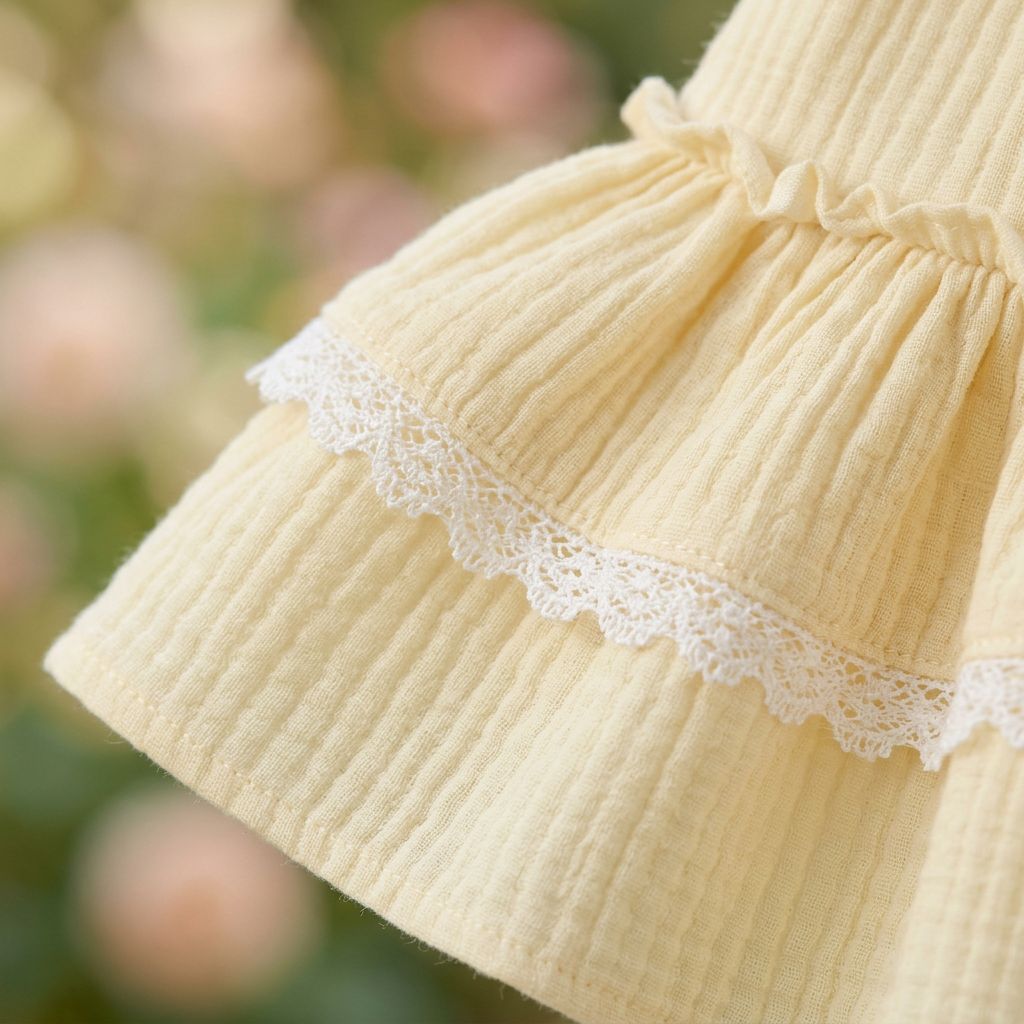 Pure Linen Baby Dress