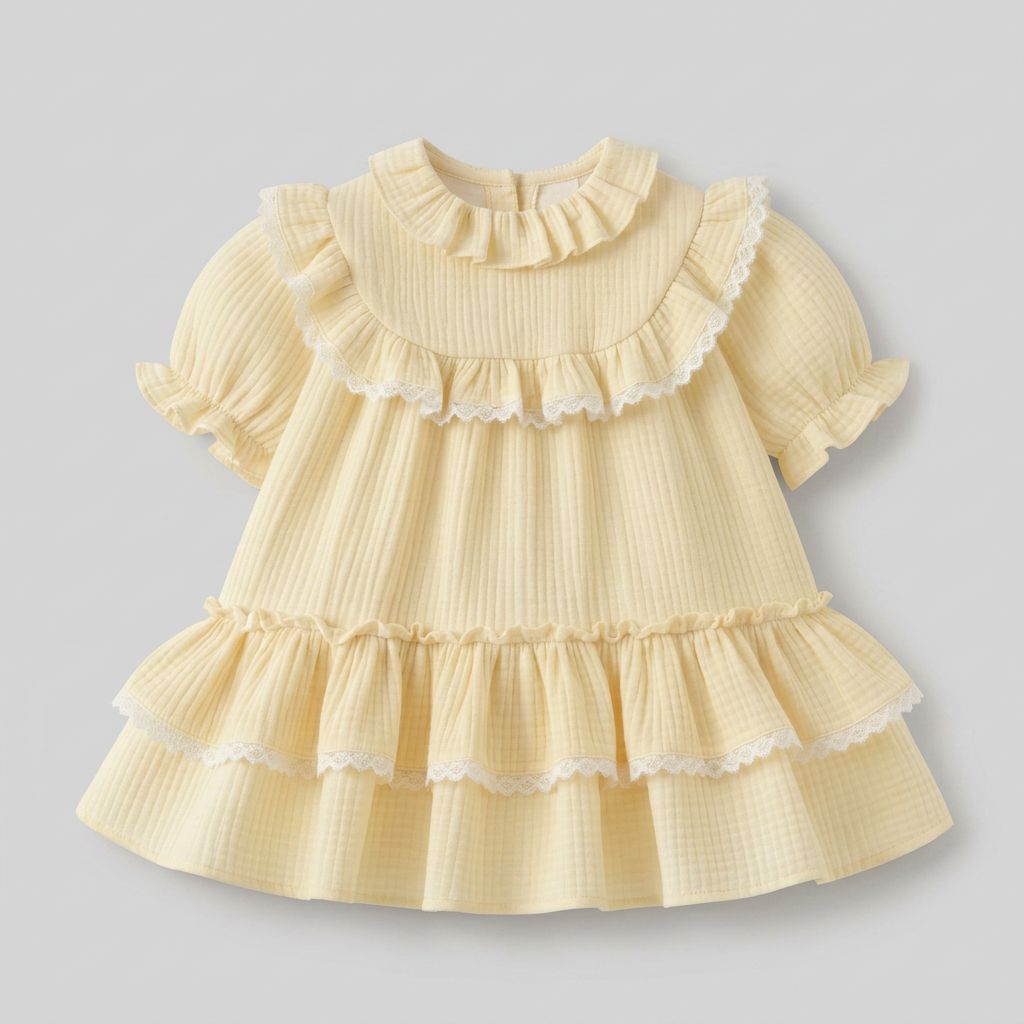 Pure Linen Baby Dress