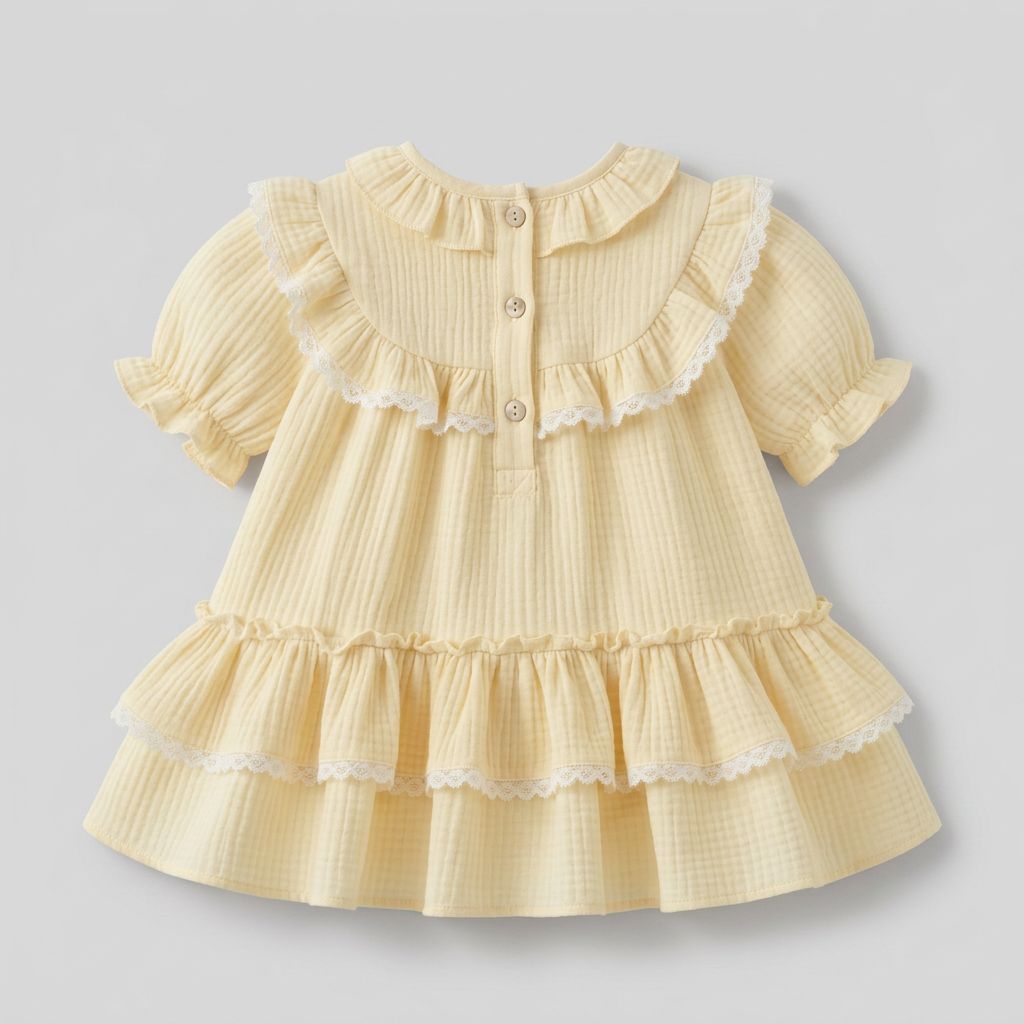 Pure Linen Baby Dress