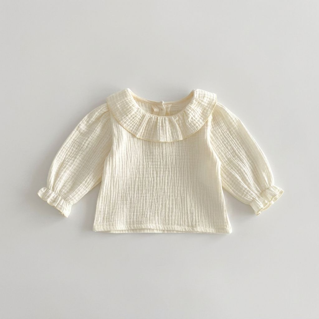 Infants Cotton Long-Sleeved Dress (Set)