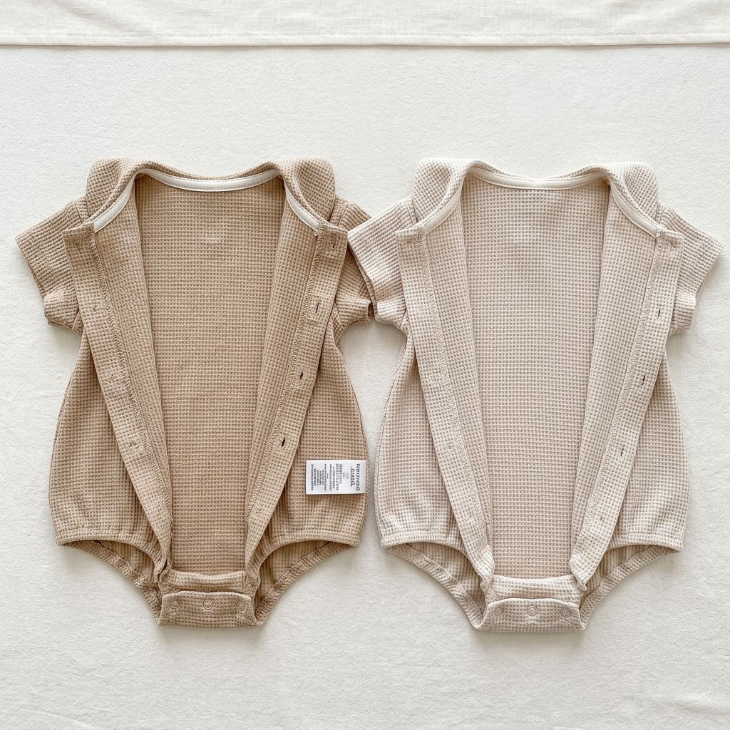 Waffle textured Romper (Set)