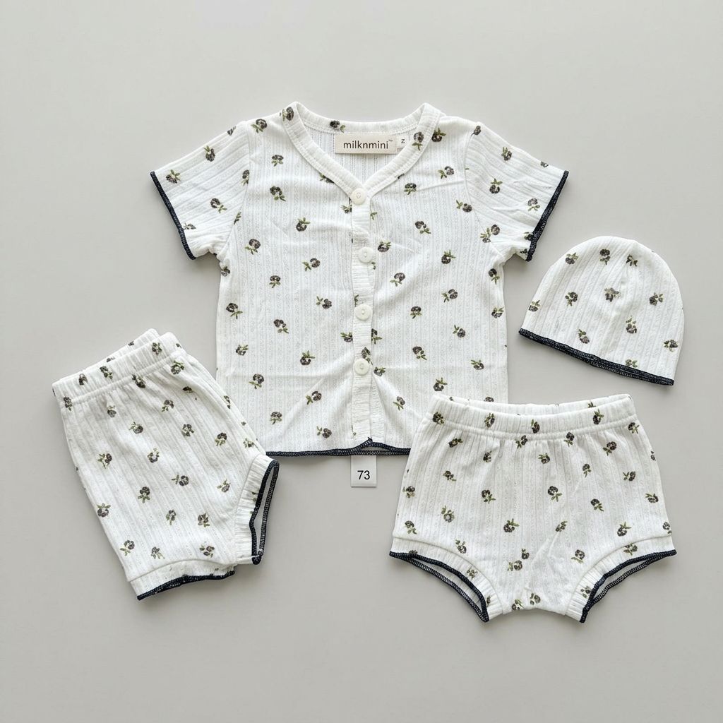 Girls Cotton Clothing Set for Summer