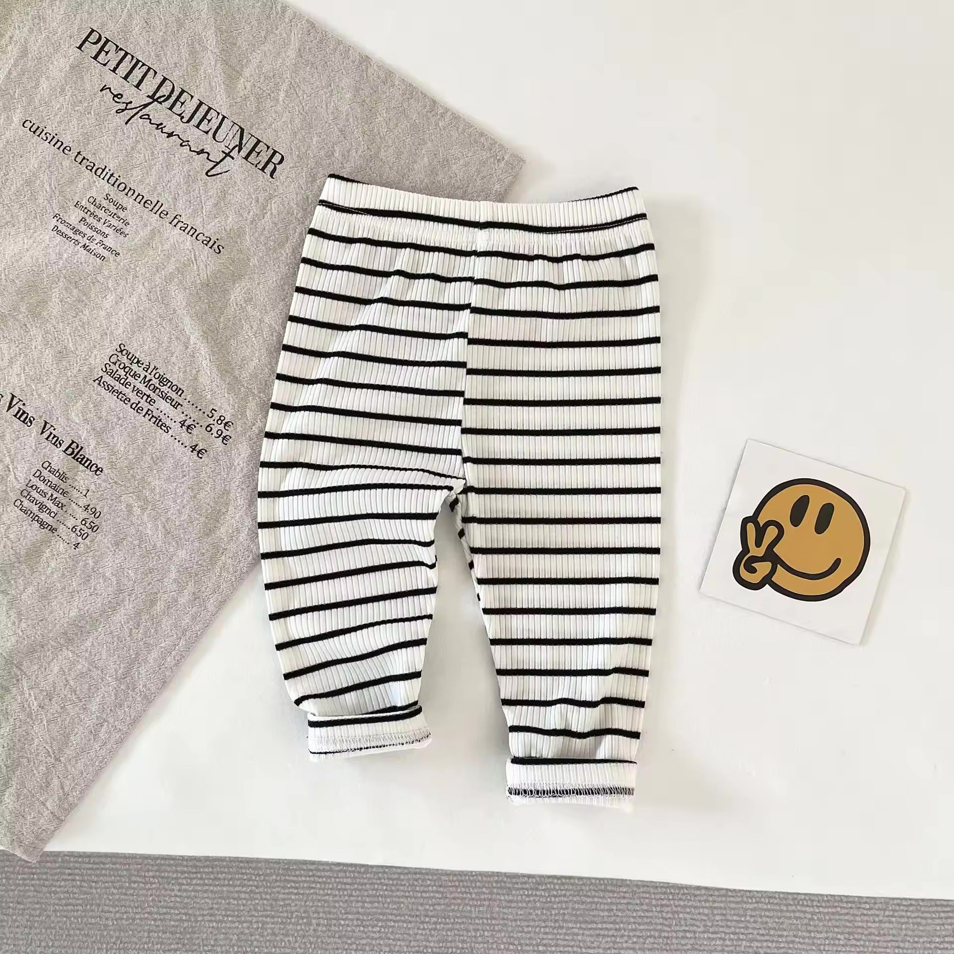 Soft Ribbed Cotton Baby Pants (Single)