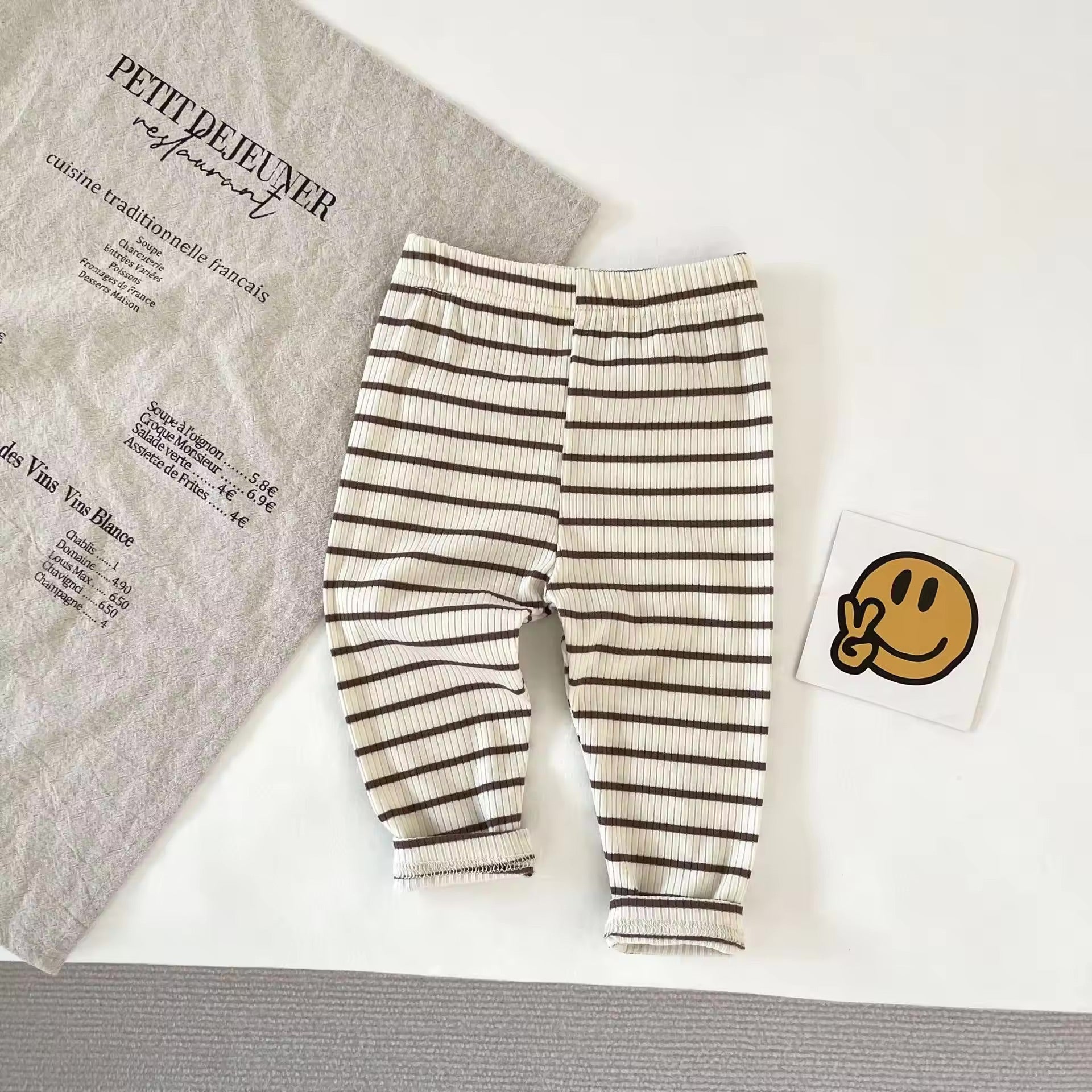 Soft Ribbed Cotton Baby Pants (Single)